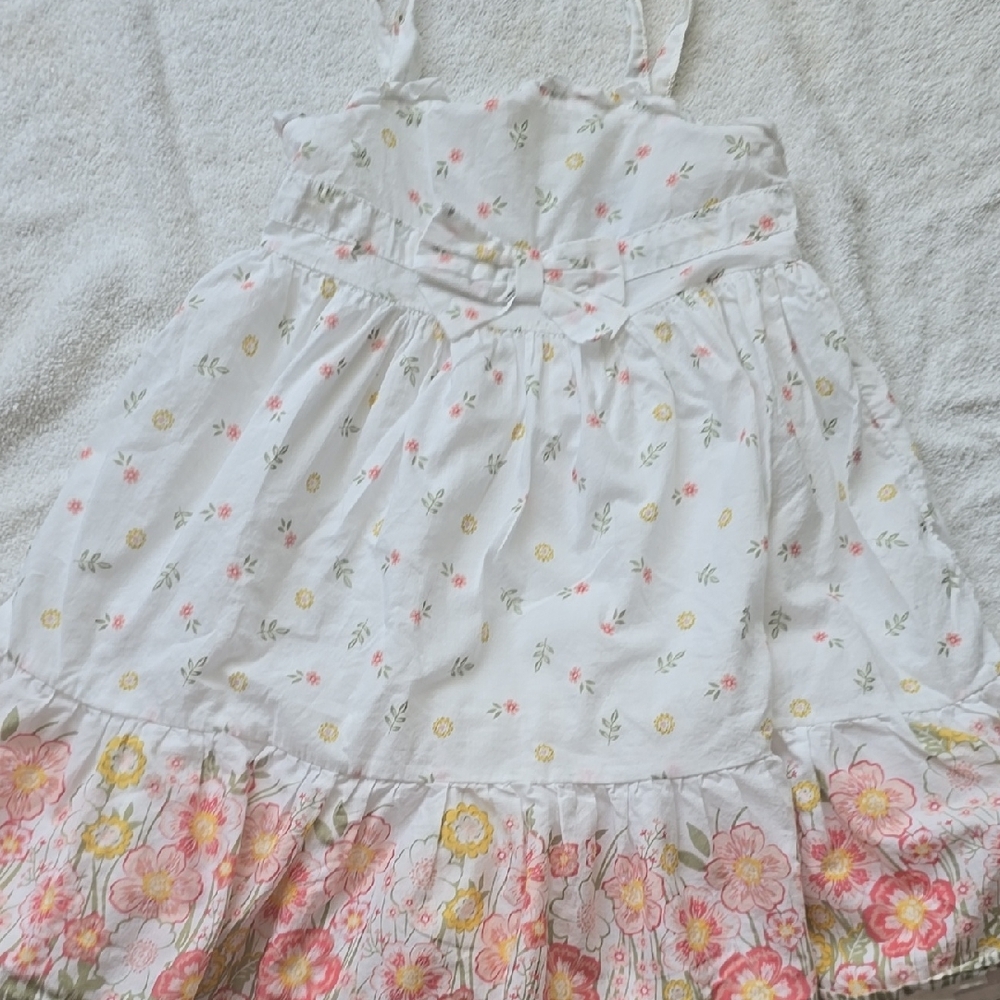 Floral Sundress with Pink and Yellow Accents